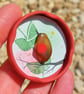 Handmade Sea Glass Robin Fridge Magnet, Meaningful Coastal Keepsake Gift - Image 9