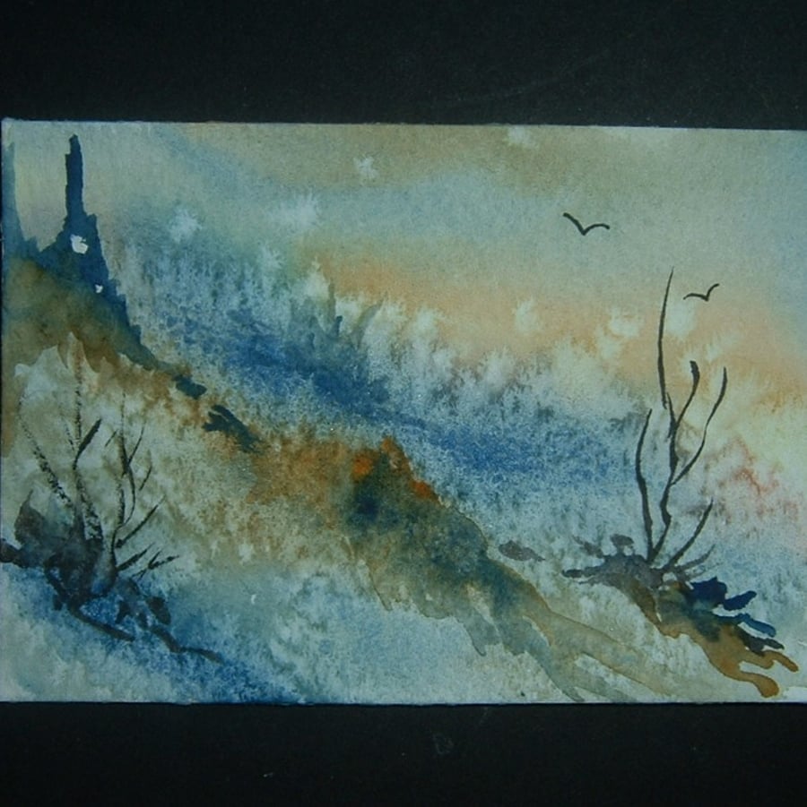 fantasy art painting aceo landscape ref 289