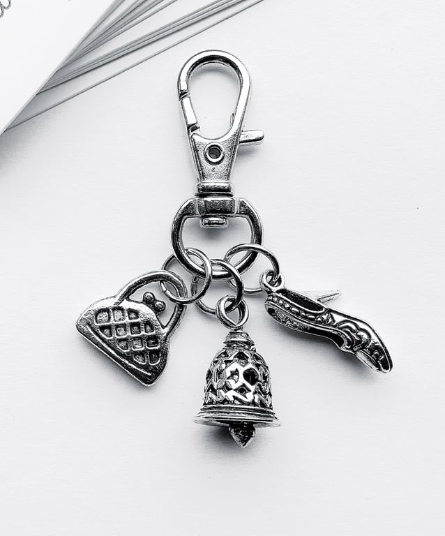 Small Fashion Bag Charm. Handbag Bag Charm. Shoes Bag Charm. Bell Bag Charm.