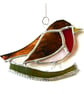 Robin Bird Suncatcher Stained Glass British Handmade  - Image 9