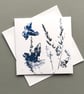 4 cards hand printed hedgerow design - Image 4