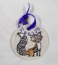 Personalized name Adorable Fox tree decoration. - Image 2