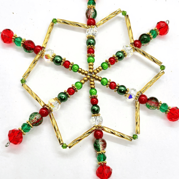 Christmas Decoration, Snowflake, Star, Suncatcher,14cm