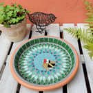 Goldfinch Feathered Friend Mosaic Bird Bath