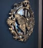 Gold Gothic Deathmoth Glass Mirror 19cm Frame - Image 2