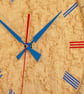 Designer made Wood Wall Clock with a Birdseye Maple Dial & Inlaid Sycamore Bezel - Image 9