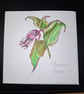 Original Hand Painted Greetings Card- Pheasant Berry - Image 1