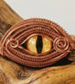 Wire Work Copper Dragon Eye Necklace - Image 7