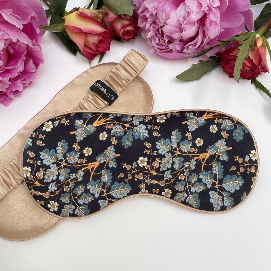 100% Mulberry Silk Ultra Soft Eye Mask - The Leaves