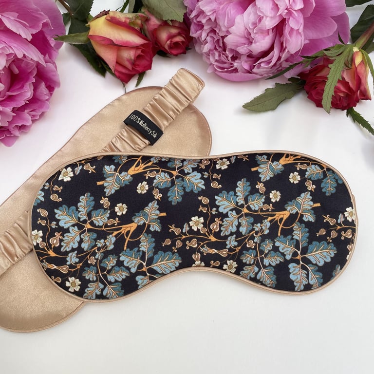 100% Mulberry Silk Ultra Soft Eye Mask - The Leaves