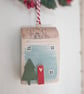 Wooden Painted House Hanging Decoration - Image 3