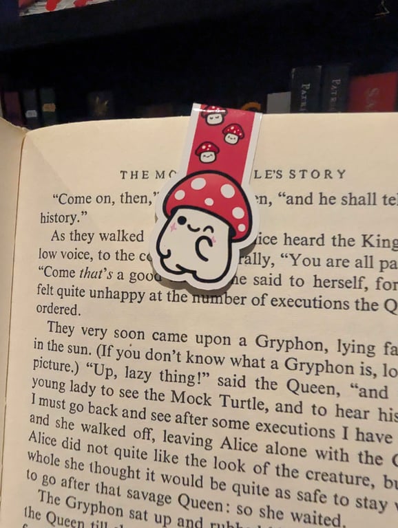 Winking Mushroom Magnetic Bookmark