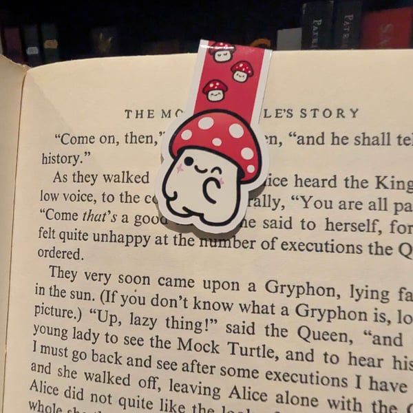 Winking Mushroom Magnetic Bookmark