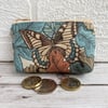 Small Purse, Coin Purse with Swallowtail Butterfly