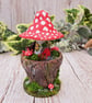 Decorative Mushroom Cottage in a Pot - Image 2