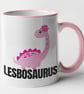 LesboSaurus funny lesbian mug lesbian gift LGBT mug - Hilarious Humorous - Image 1