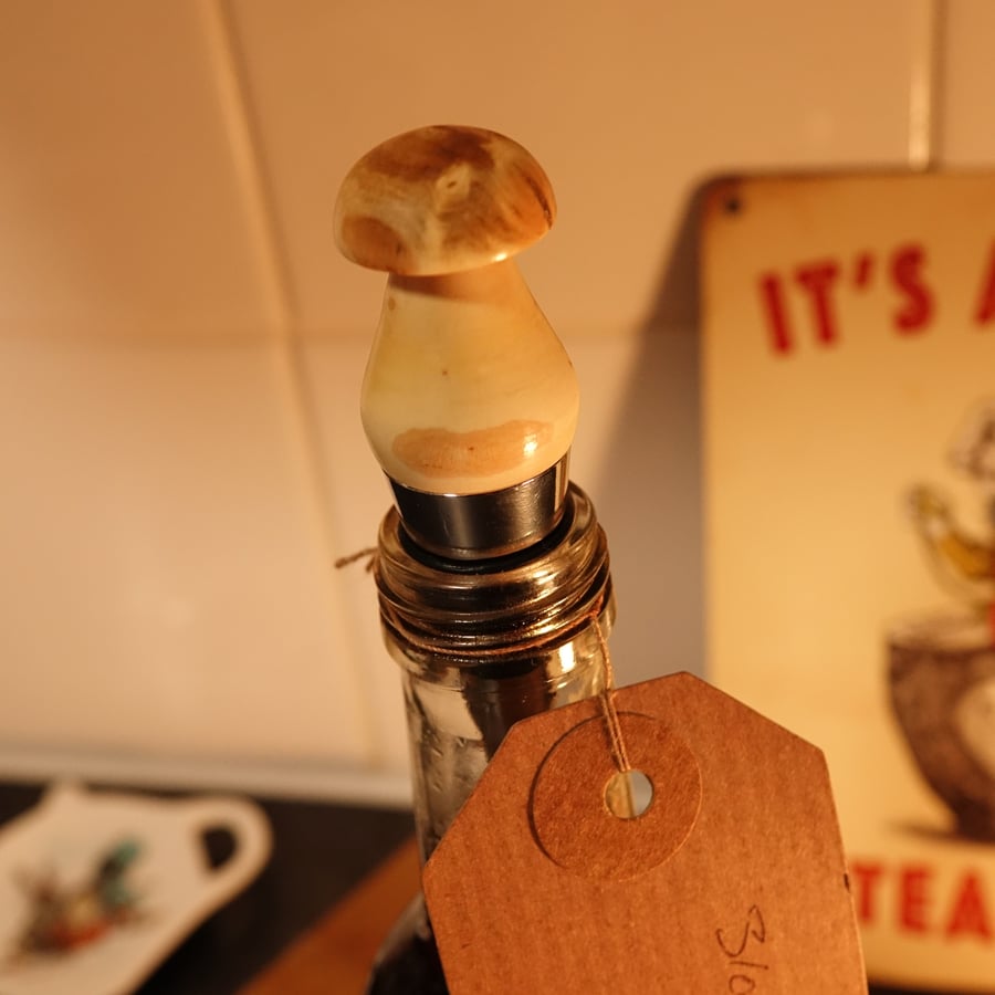 Mushroom bottle stopper