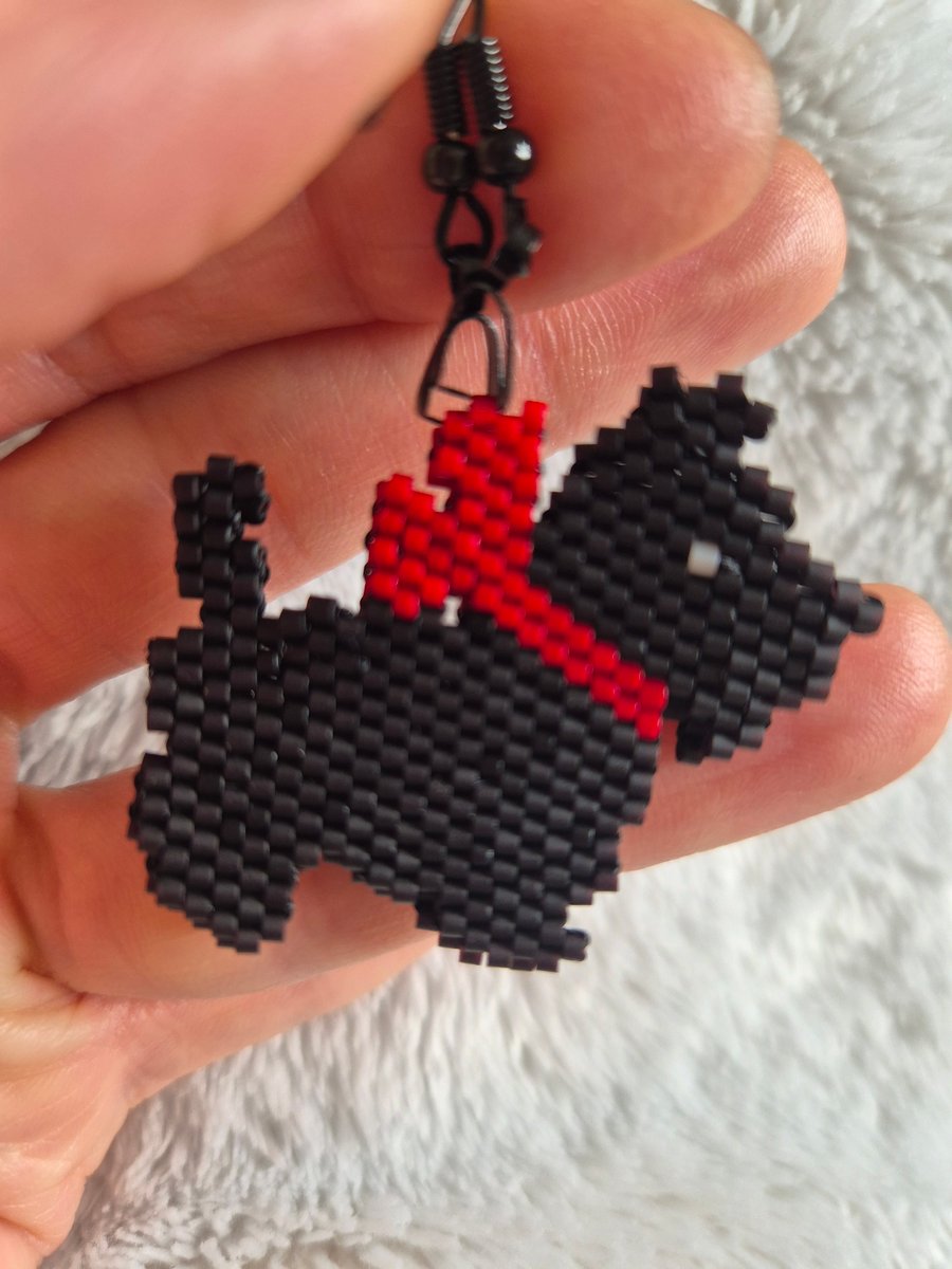 Scottish terrier earrings 