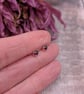 Sterling Silver Garnet Gemstone Small Stud Earrings - JBJ8001 - Image 3