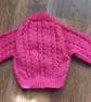 Hand knitted baby girls cardigan - Image 3
