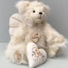Angel bear, Guardian angel collectors teddy bear, luxury mohair bear by Bearlesc