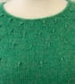 Hand knitted lightweight Wool Alpaca Mohair Silk jumper size M bust 36
