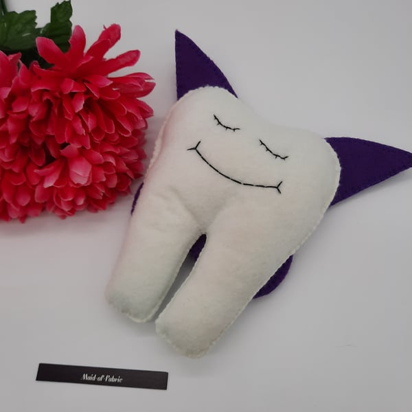 Tooth fairy helper with purple wings. Sale. 