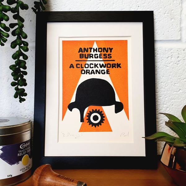 A Clockwork Orange Lino Print