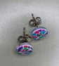 jewel mosaic look stud earrings  - Image 4