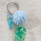rasberry lemon cocktail keyring 