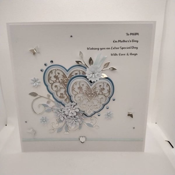 Personalised hand made card, suitable for birthday's, anniversary, mother's day,