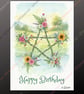Personalised Birthday Card Plantable Seeded Wiccan Pagan Witch Witchy Gothic