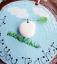 Thank You Teacher Ornament, Handmade Sea Glass Bird Gift - Image 6