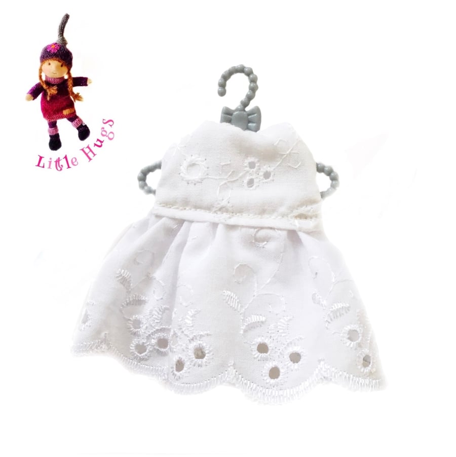 Little Hugs’ White Broderie Anglais Dress