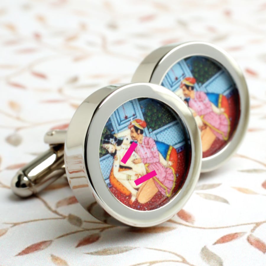 Kama Sutra Cufflinks - For Cuff Links with a Difference
