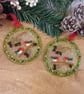 Christmas Robins Hanging Decoration; Original Christmas Gift for Someone Special - Image 8