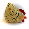 CUTE HANDMADE CERAMIC STONEWARE CHICKEN 