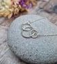 Sterling Silver Three Circle Interlocking Necklace - JBJ2048 - Image 5