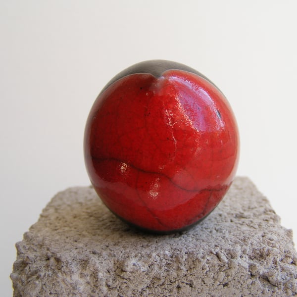 Raku fired baby bird