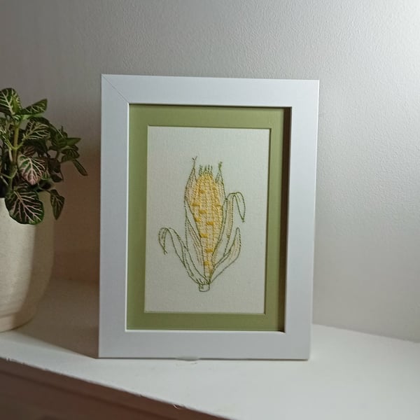 Hand Embroidered Framed Picture
