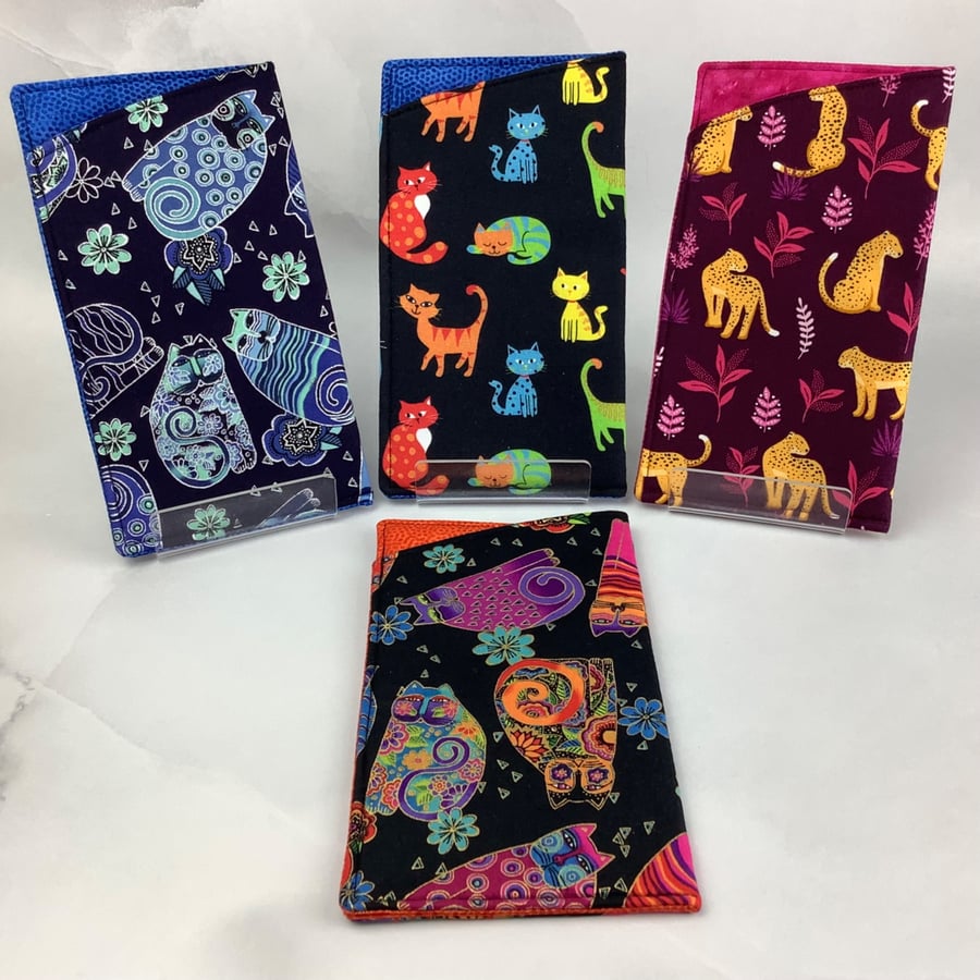 Cats handmade phone case, Kitty sunglasses case, Options