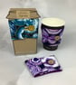 Geode cup cosy, Crystal cup cozy, Mug sleeve, 2 options, Handmade - Image 9