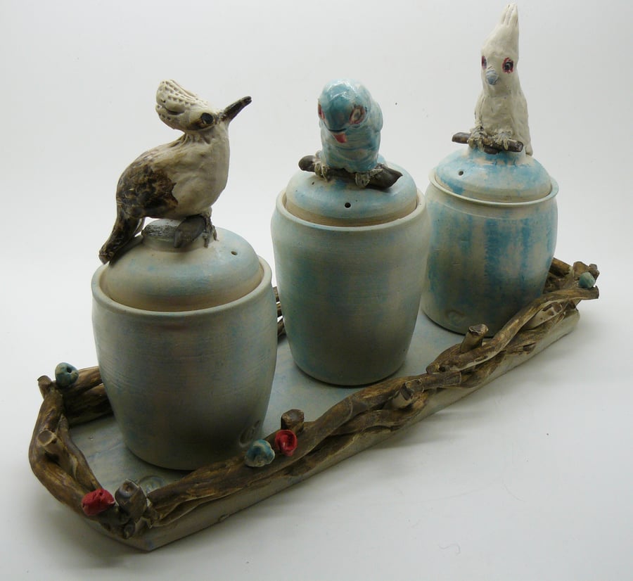 3 Bird Condiment Set