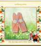 Orange Striped Dungarees to fit the Pip Squeaks and Cotton Tails 