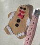 Handmade Gingerbread man brooch - Image 2