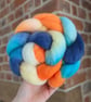 Hand Dyed Falkland Merino Top 103g Spinning Fibre - Kingfisher No. 3 - Image 1