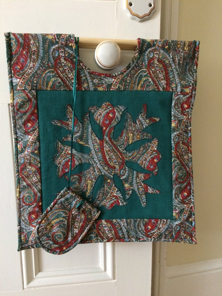 Applique Knitting or Needlework Bag