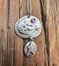 Hare Pendant with Amethyst