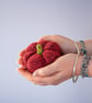 Cute pumpkin decoration crocheted in premium acrylic yarn - Image 1