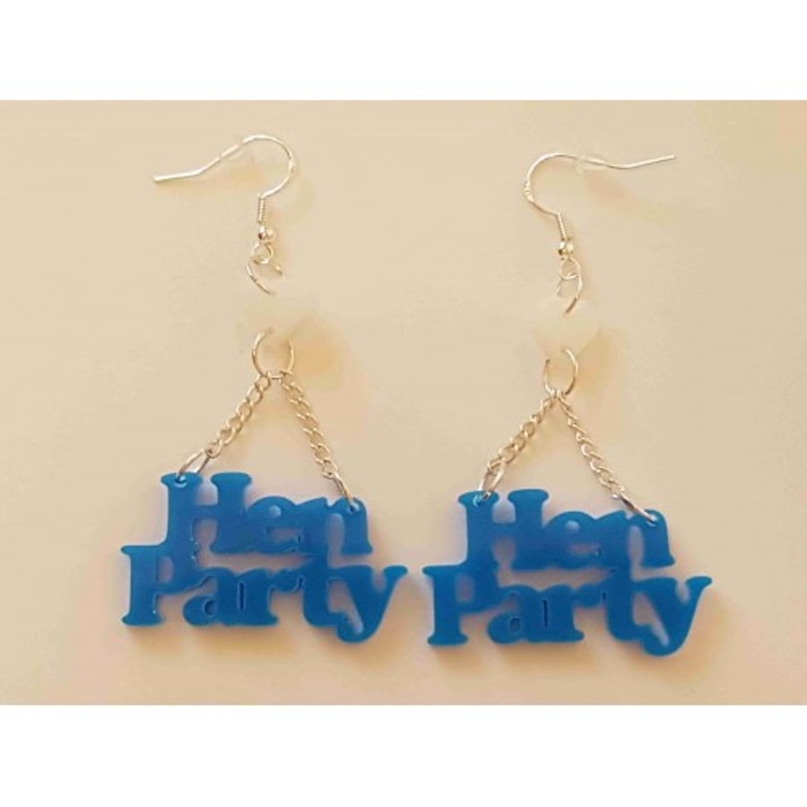 Hen Party Earrings - Acrylic